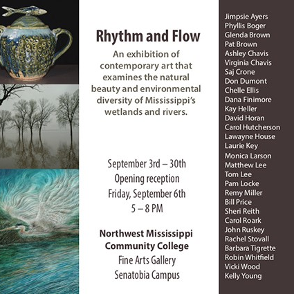 Rhythm and Flow Exhibition Postcard